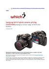 Samsung NX10 hybrid camera pricing confirmed
