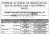TARIFAS ÁGUA E ESGOTO PRATICADOS ESPÍRITO SANTO