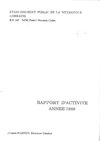 Rapport d'activités - EPF Lorraine 1989