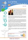 La lettre de l'académie de Nice - n°01 - janvier 2010