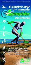 Flyer Olympides du litorral, Agence Peuplades Nantes La Rochelle