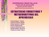 ESTRATEGIAS COGNITIVAS DEL APRENDIZAJE