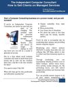 Independent Computer Consultant - How to Sell Clients on Managed Services