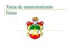 Tarea de mantenimiento físico
