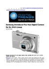 Samsung Introduces Five New Digital Camera for Its 2010 Lineup