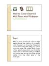 How to Cover Electrical Wall Plates with Wallpaper