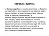literatura española