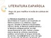 presentacion 1 literatura española