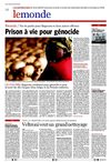 081219. Le Soir- Prison à vie pour génocide