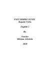 Past Simple of Regular Verbs