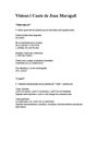 Visions i Cants de Joan Maragall