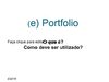 e) Portfolio - formação online