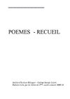 recueil de poemes