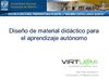 Diseño de material didáctico para el aprendizaje autónomo