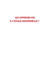 Kids | Guide Parents | Qu'apprend-on a l'école maternelle?