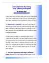 Learn Spanish By Using Dog Training Principles