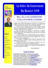LETTRE DU GOUVERNEUR MARS 2010
