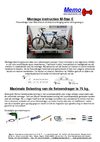 M star E, montage instructie fietsendrager (voor Electrische fietsen) voor Alko chassis