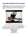 VHS To DVD Conversion-TuneTransfers