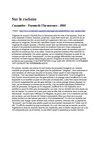 Sur le racisme Cassandre - Forum de l'In-nocence - 2005 