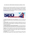 Top 10 Ecommerce SEO Checklist for Marketing Your Website in 2010