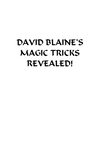 (ebook) - David Blaine's Magic Revealed