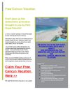 Free Cancun Vacation - All Inclusive Cancun Vacations