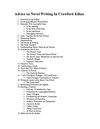 Advice on novel writing
