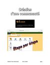 Création d'une communauté sur Édu-Groupe