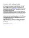 Seek fiscal aid for unplanned troubles