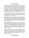 Impact Of Blogging