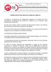 Comunicado al Empresario del derecho a la Huelga