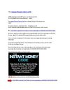 Instant Money Code is LIVE
