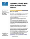 Hiring Court Reporters