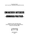 Dr. Radu Mihai Crisan, EMINESCU INTERZIS. GANDIREA POLITICA
