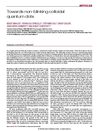 Towards Non-blinking Colloidal Quantum Dots