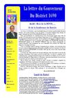 LETTRE DU GOUVERNEUR AVRIL 2010