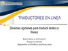 TRADUCTOR EN LINEA