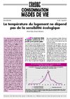 Température dans les logements - Document CREDOC