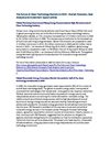 The Future of Clean Technology Markets to 2020