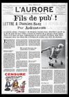 Communiqué de presse : "Fils de pub' !" \ Jackuse.com soutient Damien Saez face à la censure de l'affiche tirée de...