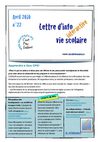 Lettre d'info vie scolaire n°22, avril 2010