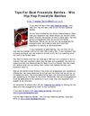 Tips For Best Freestyle Battles - Win Hip Hop Freestyle Battles