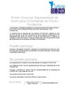 1 Concurso Departamental de Guión para Cortometraje de Ficción Fundarcine