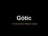 art gòtic