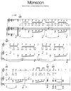 Monsoon - Robbie Williams - Free Piano Score