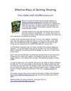 Effective Ways of Quitting Smoking