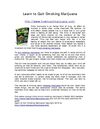 Learn to Quit Smoking Marijuana