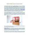 Guide for selling a property at property auction