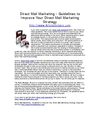 Direct Mail Marketing - Guidelines to Improve Your Direct Mail Marketing Strategy